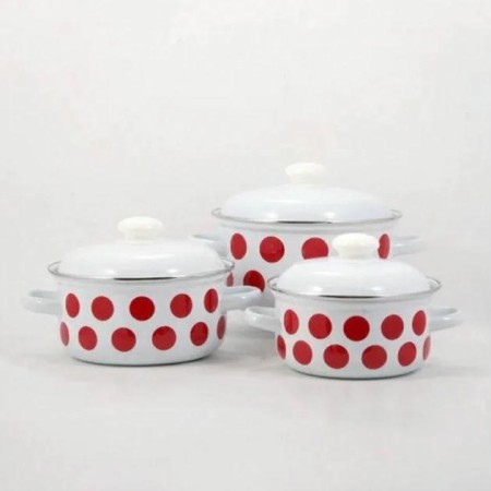 Набор кастрюль Татьяна №124-4 1,5л, 2л, 3л