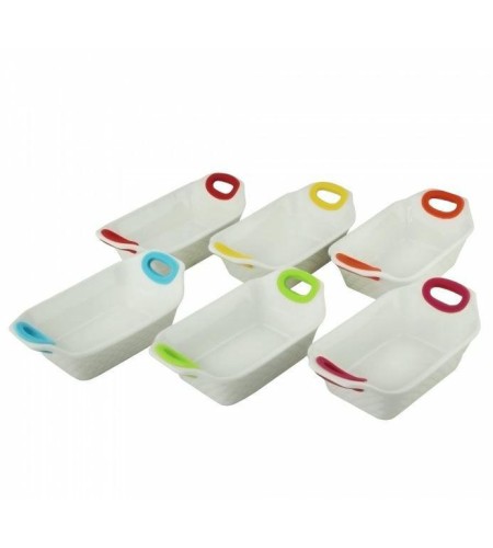 Набор прямоугольных салатников LENARDI 6шт 16см 142-029