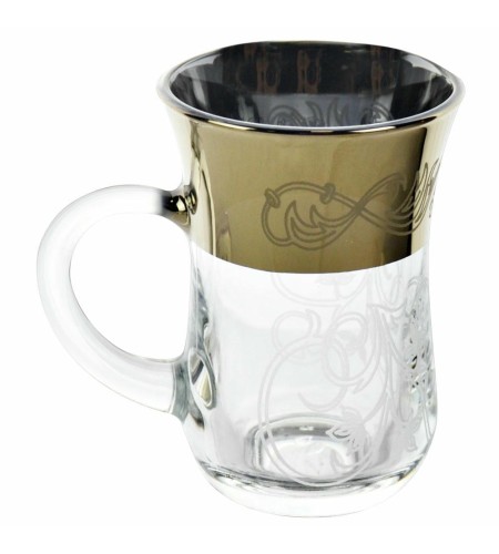 Набор стаканов для чая GLASSTAR Вдохновение 140мл 6 шт с ручкой GN2_4116_4