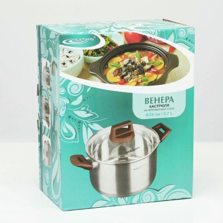 Кастрюля Катунь Венера 5,7л КТ18-D-24