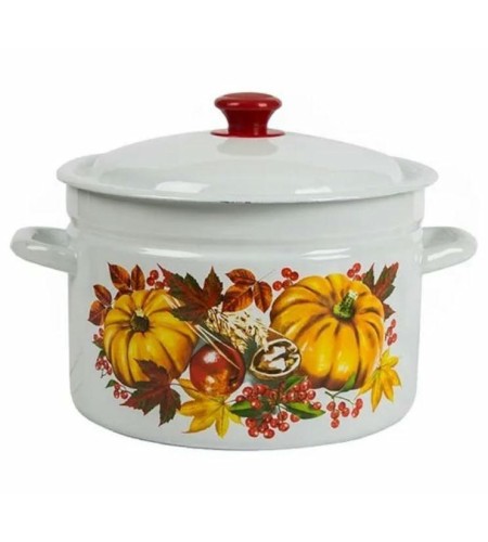 Кастрюля с бортиком 8л