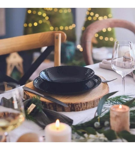 Тарелка суповая Pampille noir d20см Q4619