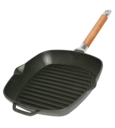 Сковорода-гриль Биол d240х240мм квадратная съемная ручка