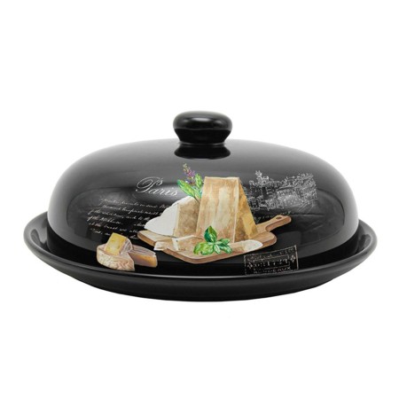 Блюдо для блинов Prima Collection Черный трюфель d23см с крышкой HC604R-F12
