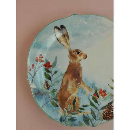 Тарелка закусочная Lefard Лесная Сказка Заяц 20,5см 409-158