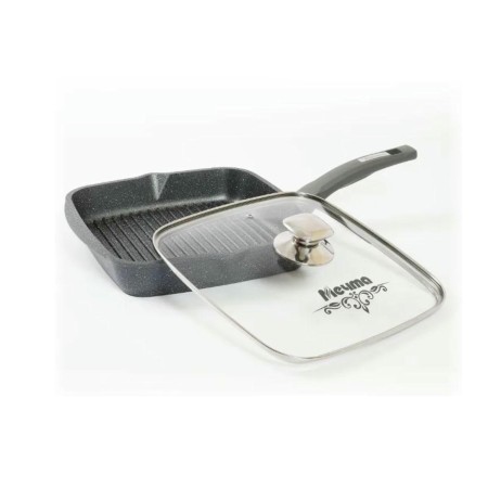 Сковорода-гриль Мечта Гранит 26х26см стеклянная крышка С66701