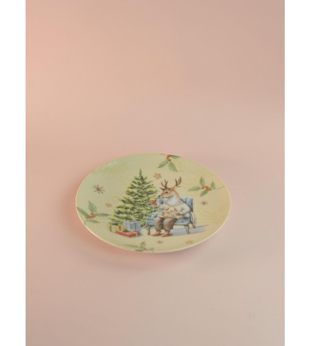 Тарелка Универсал Рождественский вечер 240мм 3С1899Ф34
