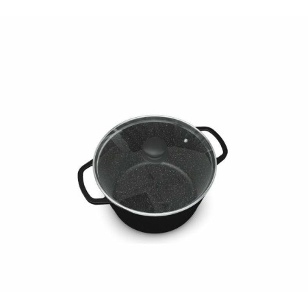 Кастрюля НМП Каменная Черный гранит 1,5л 186615