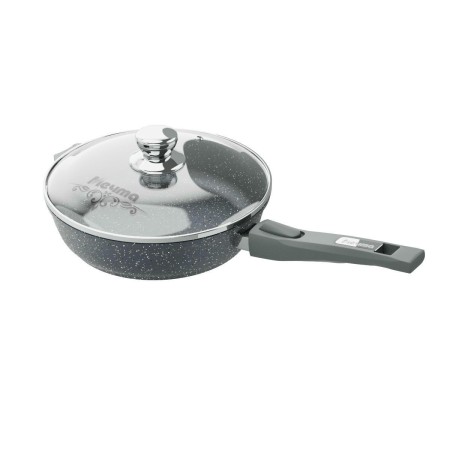 Сковорода Гранит d28см съемная ручка,стеклянная крышка С028701
