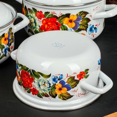 Набор кастрюль Татьяна №124-4 1,5л, 2л, 3л