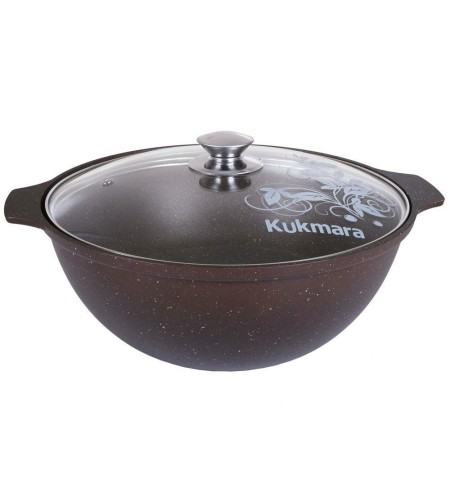 Казан для плова 4,5л кофейный мрамор