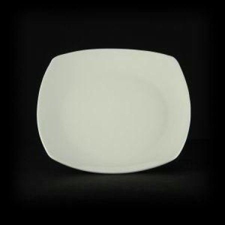 Тарелка квадратная Chan Wave 175 мм молочная