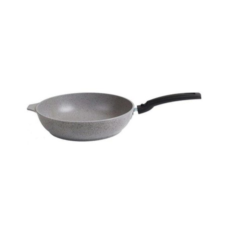 Сковорода Kukmara Мрамор светлый 260х60мм съемная ручка