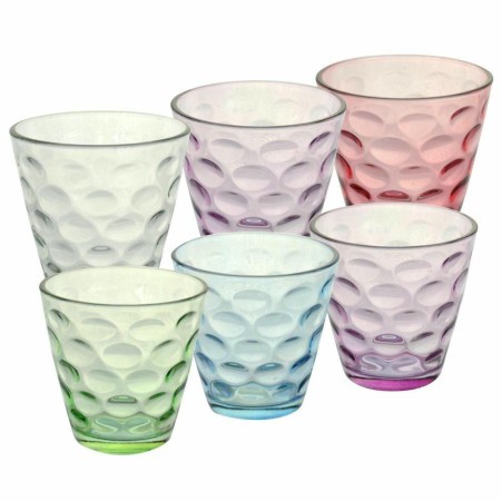 Набор кружек 200мл 6шт, цветное стекло HYW1442