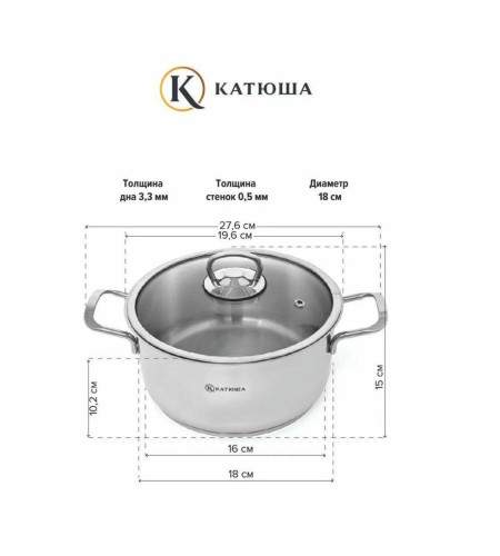 Набор посуды Катюша Марта 4 предмета 140-04-0