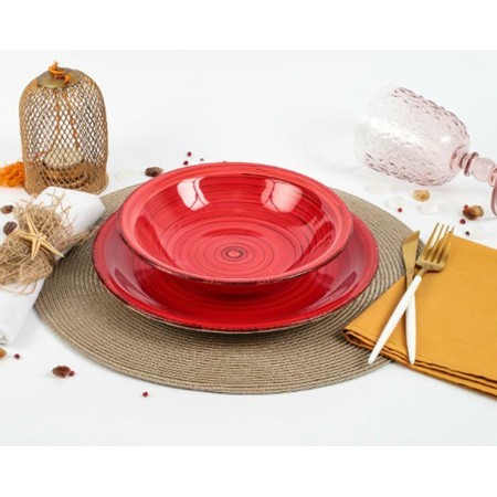 Тарелка суповая Domenik SCARLET 21см DMD003