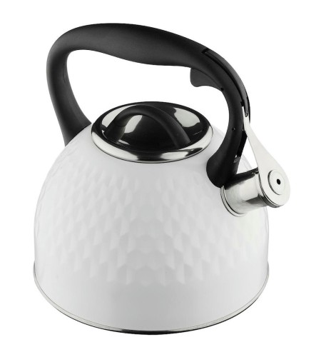 Чайник со свистком Катунь Грани 2,5л КТ-144 белый