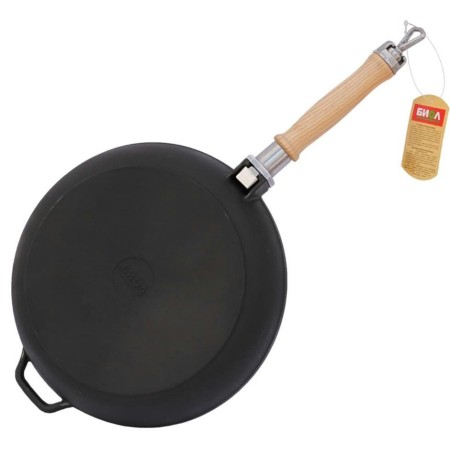 Сковорода чугунная d24см со съемной ручкой