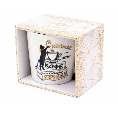 Кружка Polystar Collection Кошкин дом 390мл с элементами золота L2110086-4