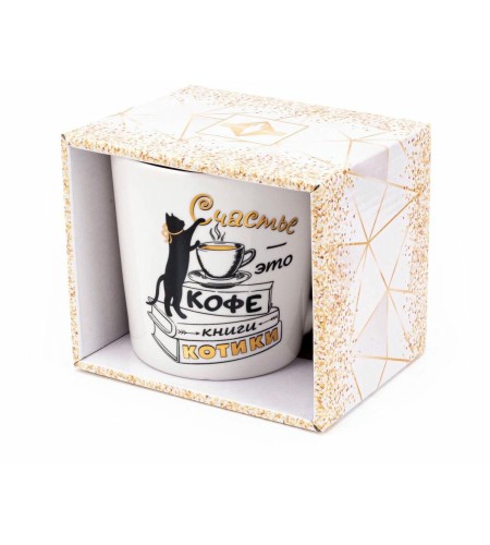 Кружка Polystar Collection Кошкин дом 390мл с элементами золота L2110086-4