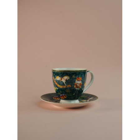 Пара чайная Щелкунчик и мышиный король 440мл зеленый YQ25002