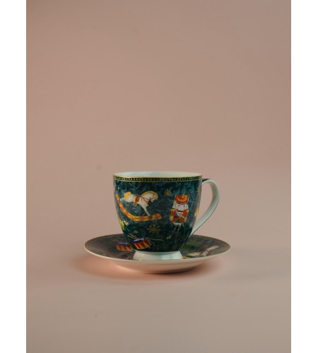 Пара чайная Щелкунчик и мышиный король 440мл зеленый YQ25002