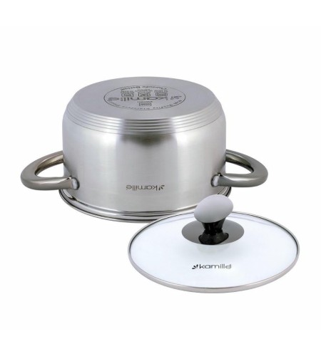 Кастрюля Kamille 2л черные ручки 4921
