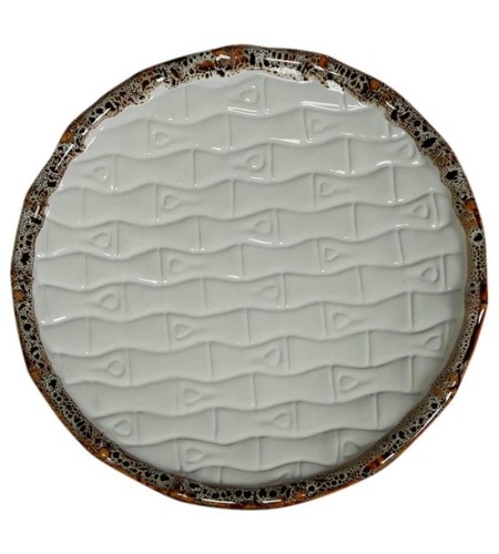 Тарелка мелкая Provence 255 мм рифленая