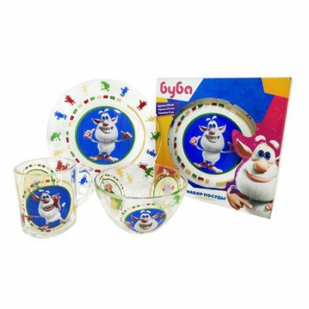 Набор 3предмета Буба кружка 250мл, салатник 13см, тарелка 19,5см ББН3-1