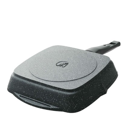 Сковорода-гриль Мечта Гранит 28х28см стеклянная крышка С68701