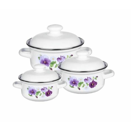 Набор кастрюль Сочная клубника 2л, 3л, 4,5л №129-4