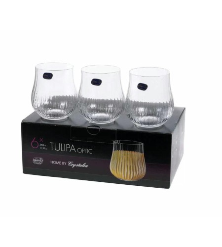 Набор стаканов для виски Cristalex Тулипа 350мл 6шт 25300/36/350