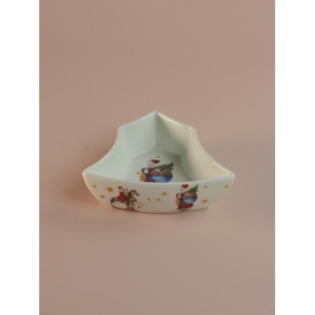 Блюдо глубокое Новый год 11*11*3,5см 305-195