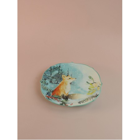 Тарелка закусочная Lefard Лесная Сказка Лиса 20,5см 409-157