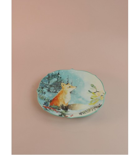 Тарелка закусочная Lefard Лесная Сказка Лиса 20,5см 409-157