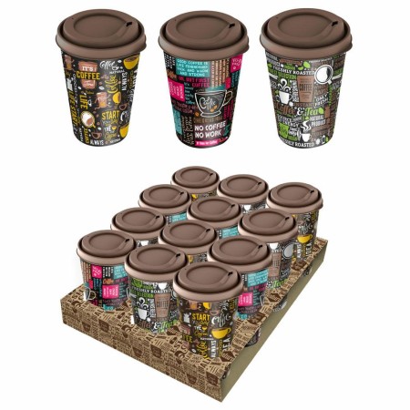 Стакан с крышкой IDIland 420мл Izi-goс декором 221117124/01