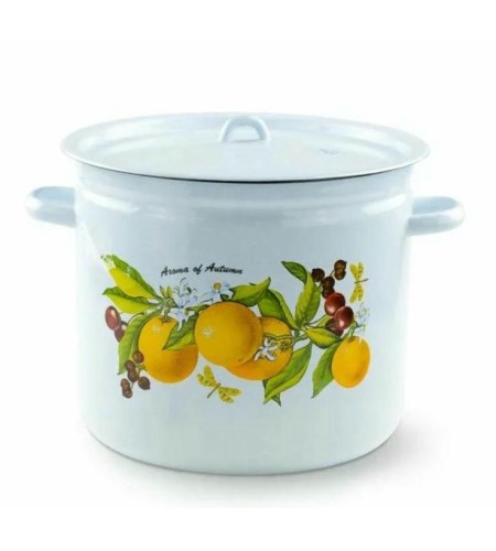 Кастрюля Лысьвенские эмали 12л с рисунком С-1624/4Рб/С-1624П2/4/4/К