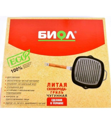Сковорода-гриль 26см квадратная