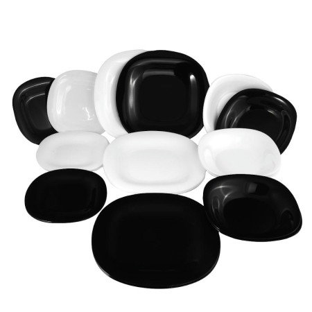 Столовый набор Carine Black and White 18 предметов D2379/P1262/N1479