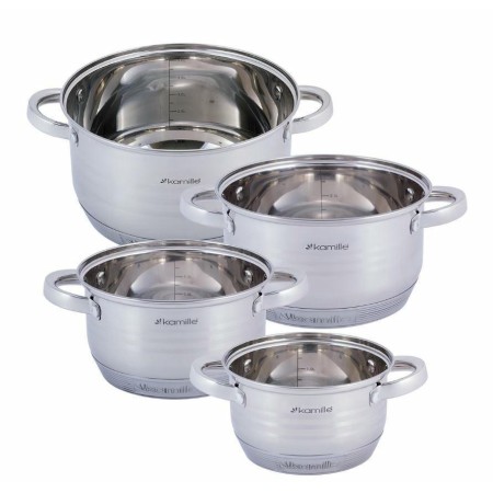 Набор кастрюль Kamille КМ-4916 8 предметов1,5л +2л +3л +5л