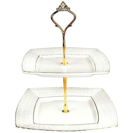 Ваза 2-х ярусная Снежная королева 16,5/20см CMB0124-A