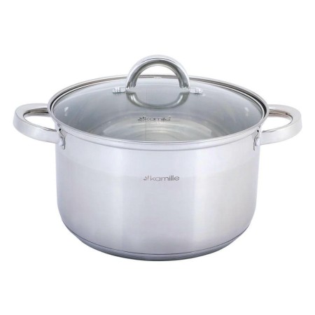 Набор посуды Kamille КМ-5634S кастрюля 1,8л +2,5л +3,8л +5,8л +ковш 1,8л +сковорода d24см