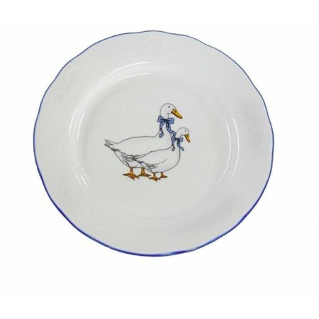 Тарелка мелкая Надежда Гуси d200мм ф.548 9С1662/1Ф34