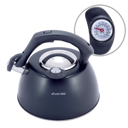 Чайник Kamille 3л со свистком и термометром 1077A