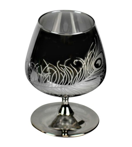 Набор бокалов для бренди Графит Перо 3шт GD54_1812_11