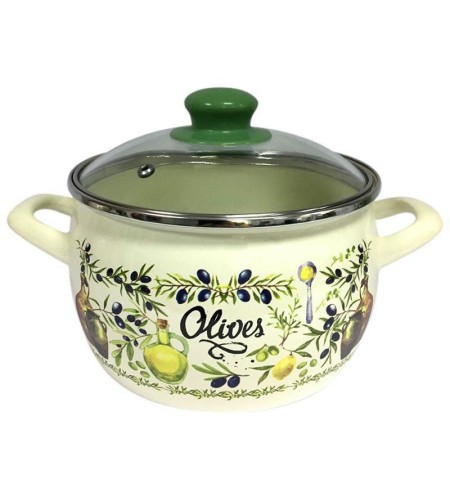 Кастрюля глубокая Олива 5,3л