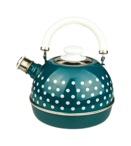 Чайник Рубин 3,5л бирюзовый белая подвижная ручка