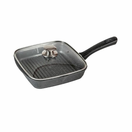 Сковорода-гриль Мечта Гранит 28х28см стеклянная крышка С68701