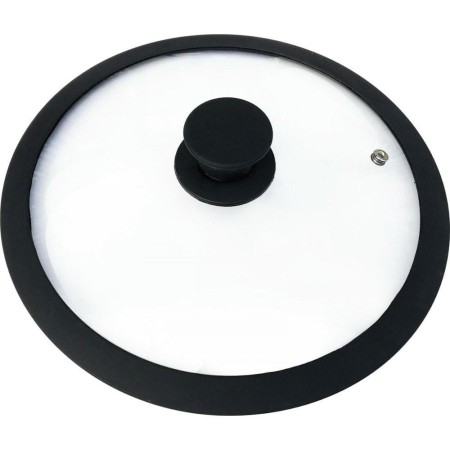 Крышка стеклянная Mallony Cappello 26см силиконовые ободок и ручка