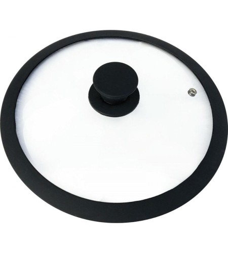 Крышка стеклянная Mallony Cappello 26см силиконовые ободок и ручка